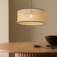 اليدوية الخيزران النسيج طبل قلادة الخفيفة