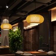 غرفة الشاي زن المنسوجة عاكس الضوء قلادة الخفيفة