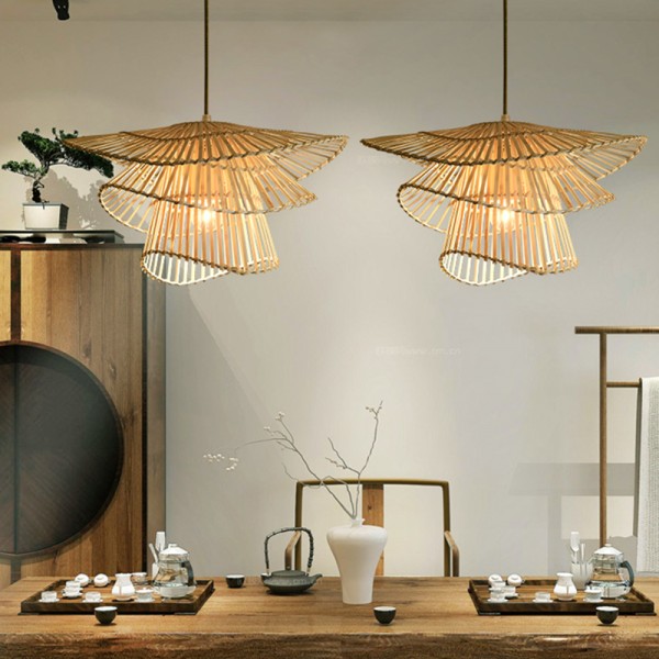 إضاءة قلادة زينة صينية إبداعية ريفية