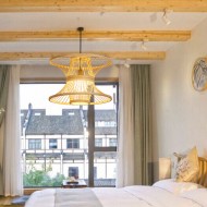 الصينية فانوس الفن الروطان قلادة الخفيفة