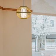 فانوس قفص الطيور عارضة قلادة الخفيفة