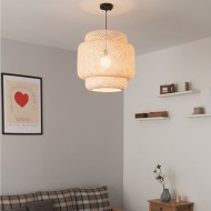 Inn Rattan Pastoral Zen Pendant Light
