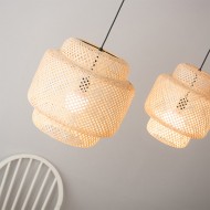 Inn Rattan Pastoral Zen Pendant Light