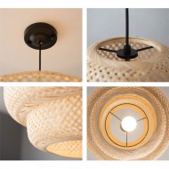Inn Rattan Pastoral Zen Pendant Light