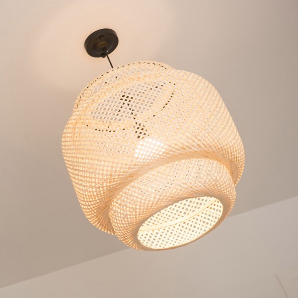 Wicker clearance pendant light