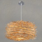 Nordic Rattan Creative Hanging Pendant Light