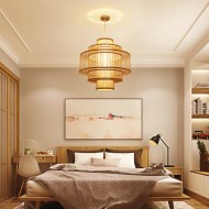 ثريا إبداعية لنسج الخيزران الصيني