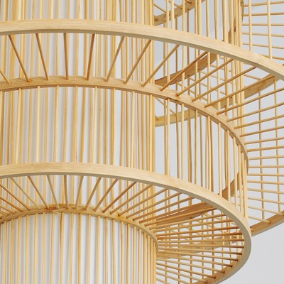 Chinese Bamboo Weaving Creative Chandelier