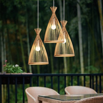 Bamboo Retro Groom Pendant Light