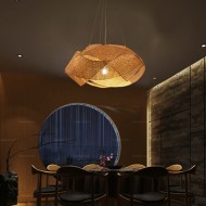 ثريا من خشب الروطان على طراز جنوب شرق آسيا