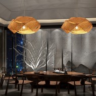 ثريا من خشب الروطان على طراز جنوب شرق آسيا