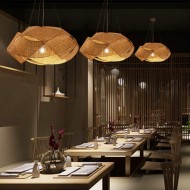 ثريا من خشب الروطان على طراز جنوب شرق آسيا