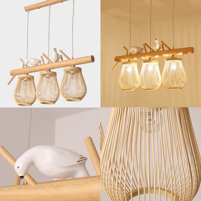 Aisle Rattan Decoration Pendant Light